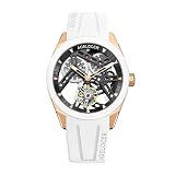AGELOCER Tourbillon Watches Men, Original Ceramic Bezel Luxury Skeleton Manual Mechanical Watch, Waterproof Sport Watchs, Luminous Reading, Gift