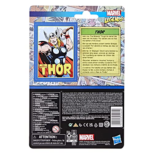 Marvel Hasbro Legends Series 3.75-Inch Retro 375 Collection Thor Action Figure Toy, 1 Accessory #TOP3
