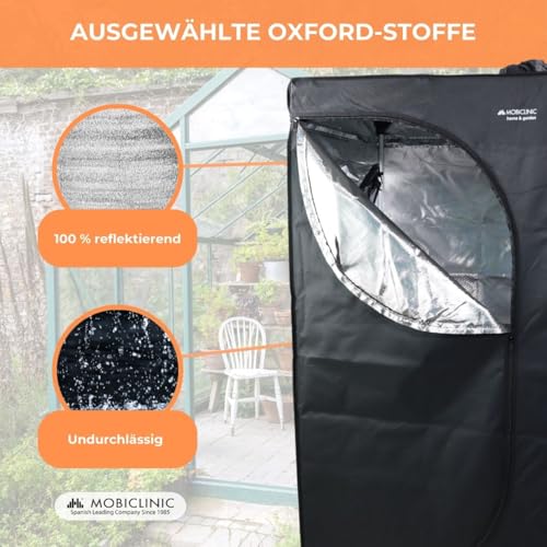Zelsius Growzelt "MyHomeGrow" Grow tent | Indoor Growbox | schwarz grün | Growroom Growschrank Darkroom Pflanzenzelt Gewächshaus Zuchtzelt (40 x 40 x 160 cm) 4 Zelsius Growzelt "MyHomeGrow" Grow tent | Indoor Growbox | schwarz grün | Growroom Growschrank Darkroom Pflanzenzelt Gewächshaus Zuchtzelt (40 x 40 x 160 cm) – Bild 4