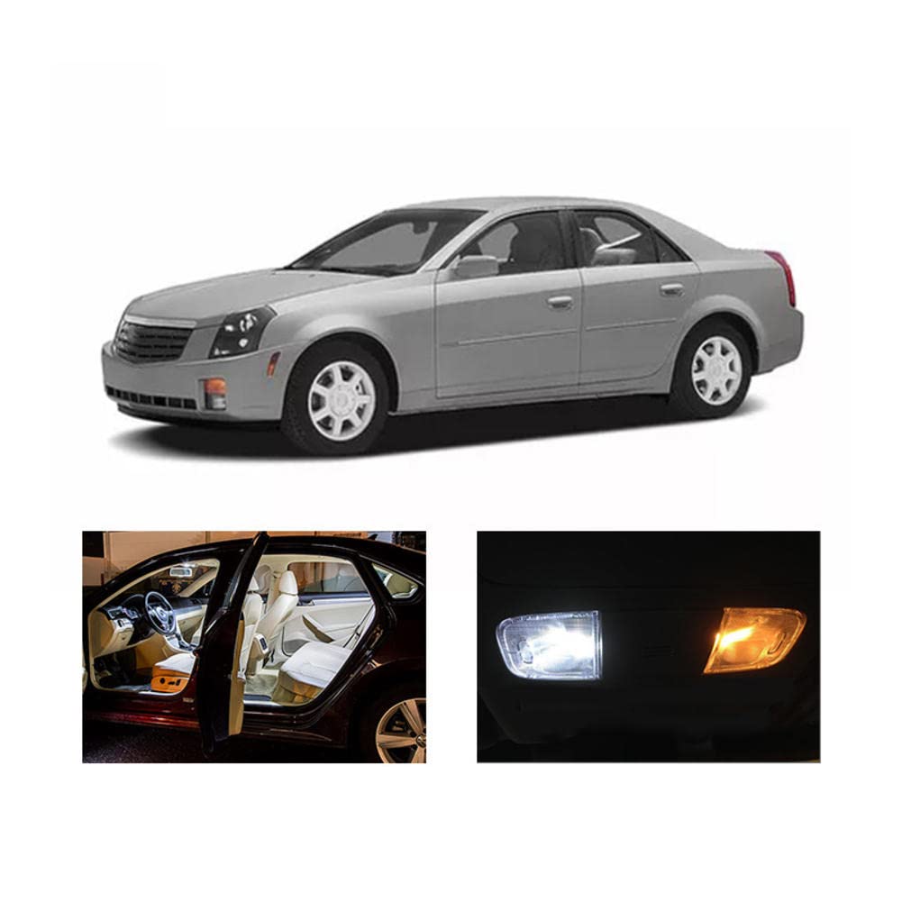 11 lampadine Bianco Canbus Interior LED Car Map Kit di Luce di Lettura, perCadillac CTS 2003 2004 2005 2006 2007 Lampada Targa