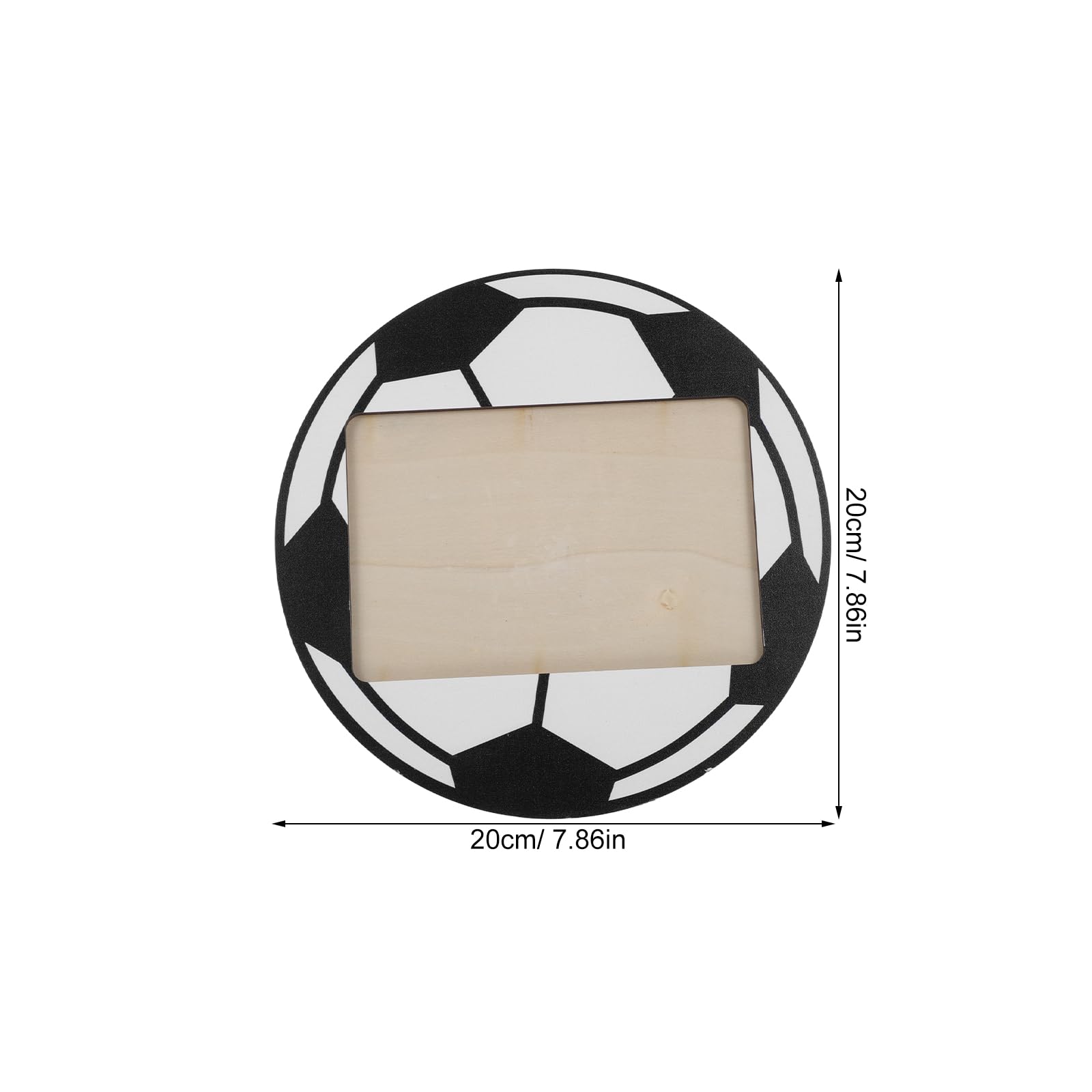 NUOBESTY 6 Piezas Marco de Fotos de Madera Negro para Escritorio y Mesa con Diseño Deportivo Único, Fácil de Limpiar y Mantenimiento Sencillo para Decoración de Fútbol