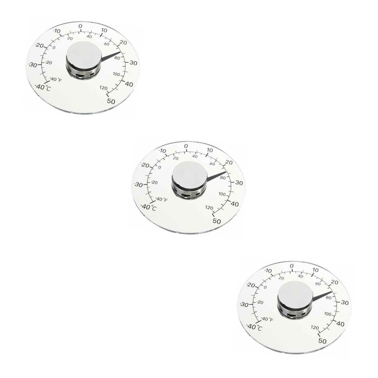 Sosoport 3St Haushaltsthermometer innen-außen-thermometer außentemperaturanzeige Fensterthermometer Wetterstock wählen raumthermometer innen Außenthermometer Wasserdichtes Thermometer