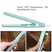 Hair Straightener and Curler, 2 in 1 Mini Bangs Beauty Flat Iron Heating Ceramic Tourmaline Plate Ionic Hair Straightener & Curler (Green)