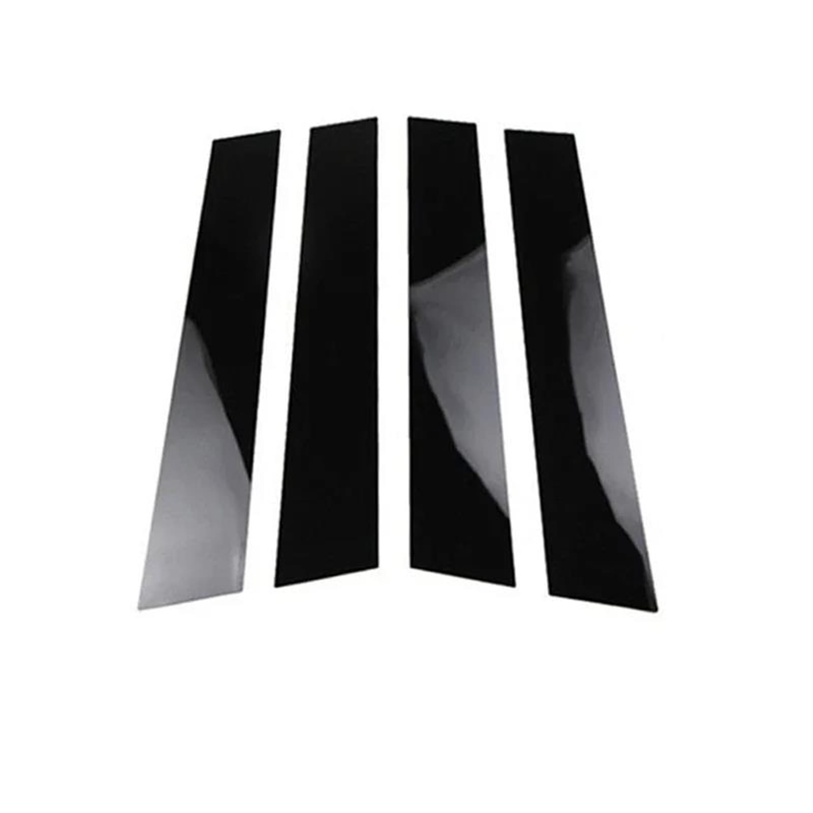 Car Door Window Rubber Seal Strip Glossy Black Pillar Posts Door Side Trim for VW for Golf MK7 2012-2020 Window Decal Sticker Cover AJOHBM(Black)