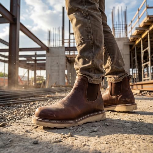Image of SUREWAY Men's 6 Inch Slip On Chelsea Work Boots