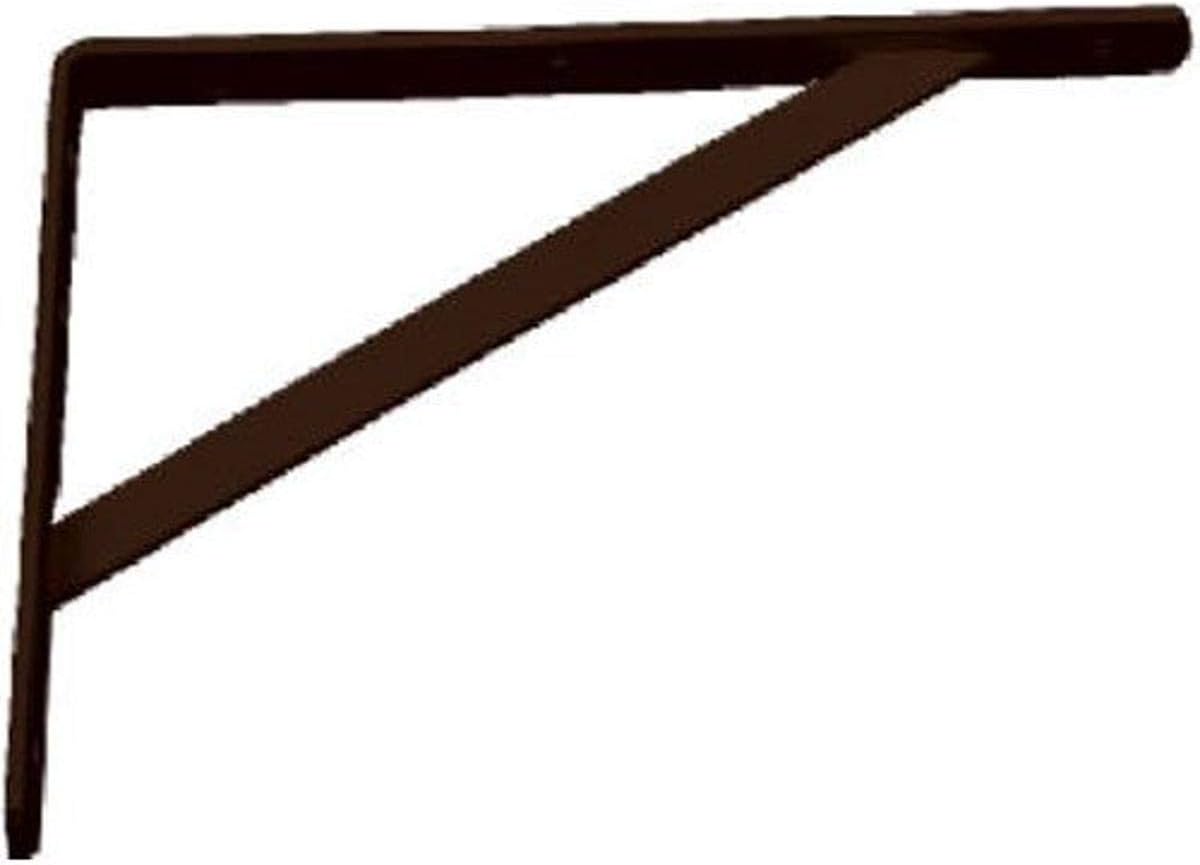 Black HD Steel Shelf Bracket, 12" High