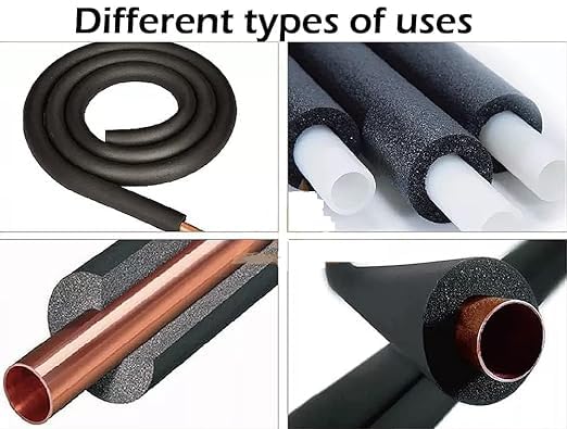 Image of Spinxx 7 /8 inch ID X 3 /8 inch THK Foam Heat Insulated Tube for Air Conditioner Ac Pipe Foam Rubber Tube 5.9 Feet insulation pipe cover ID 22 X 9 mm THK Tube Pack of 1