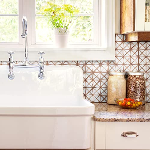 Somertile Kings Temple Oxide Encaustic 17.63" X 17.63" Ceramic Floor And Wall Tile #TOP1