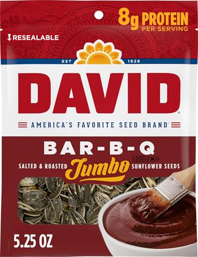 DAVID Jumbo Sunflower Seeds, Bar-B-Q Flavor...