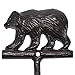 Treasure Gurus Black Cast Iron Grizzly Bear Bath Towel Bar Holder Rack Rustic Cabin/Lodge Decor