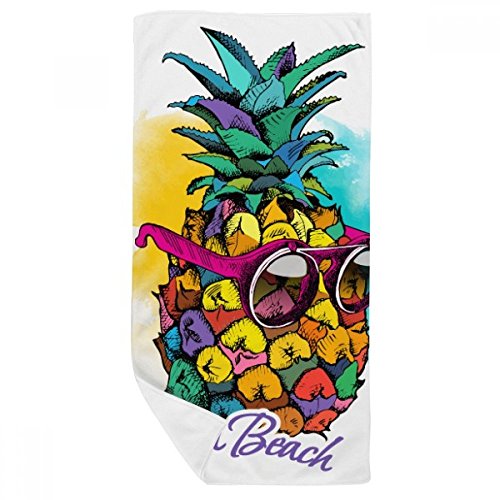 Serviette de bain ananas doux gant de toilette multicolor 35x70cm