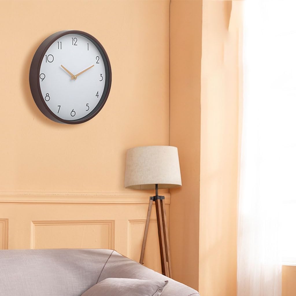 Orologio da parete Orologio da parete semplice Orologio al quarzo in stile giapponese for la casa Ufficio Soggiorno Camera da letto Orologio nordico silenzioso Reloj De Pared(B)