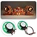 eMagTech 5Pcs Mini Speaker Toy Magnetic Speaker Internal Replacement Speaker 8 Ohm 0.5W for DIY Electronics Games 26mm Cable Length 100mm Green