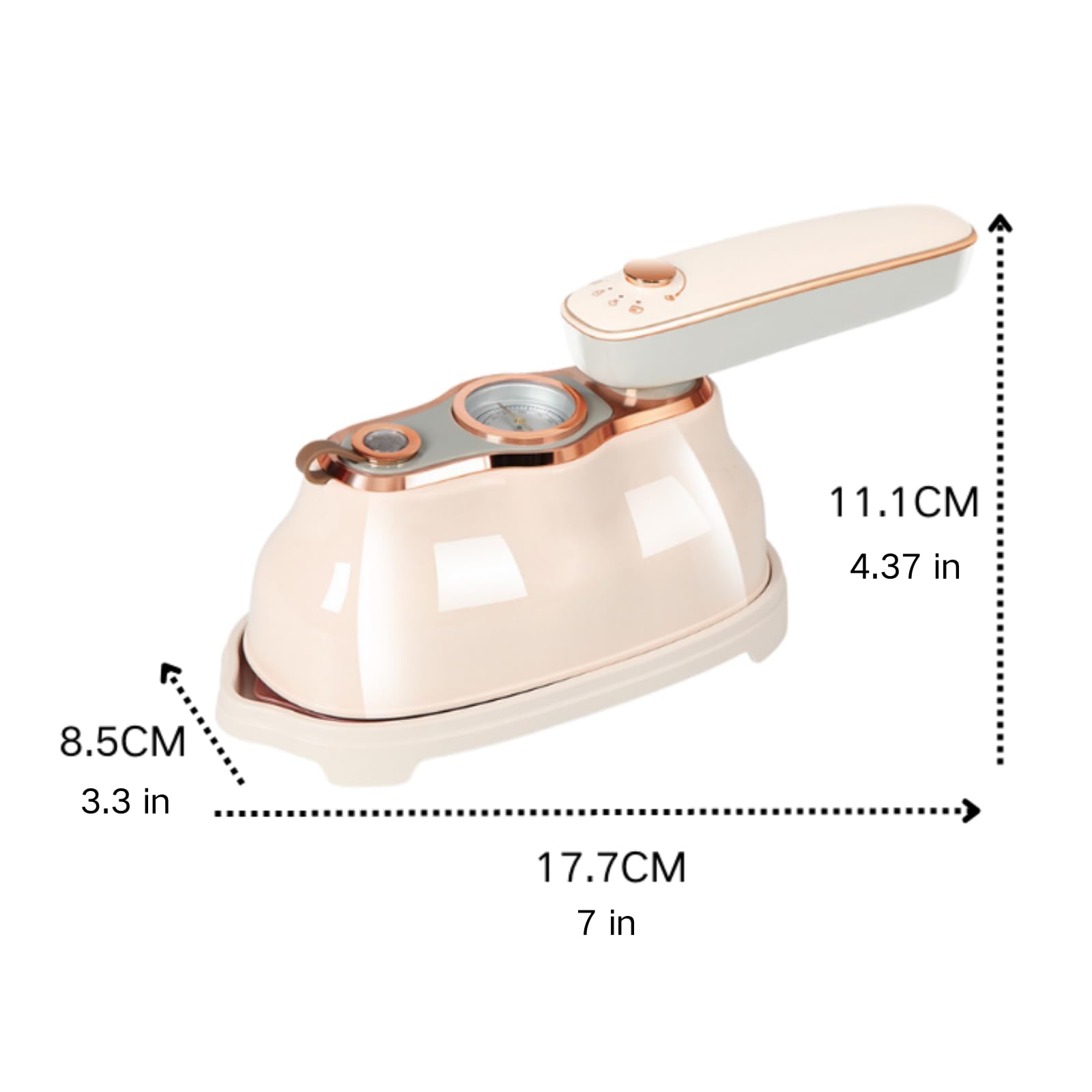 1200W Garment Steamers for Clothes, 120ml Water Tank, Stainless Steel Panel, Fast Heat-up, Folded Handle with Base, Portable Travel Use, Removes Wrinkle