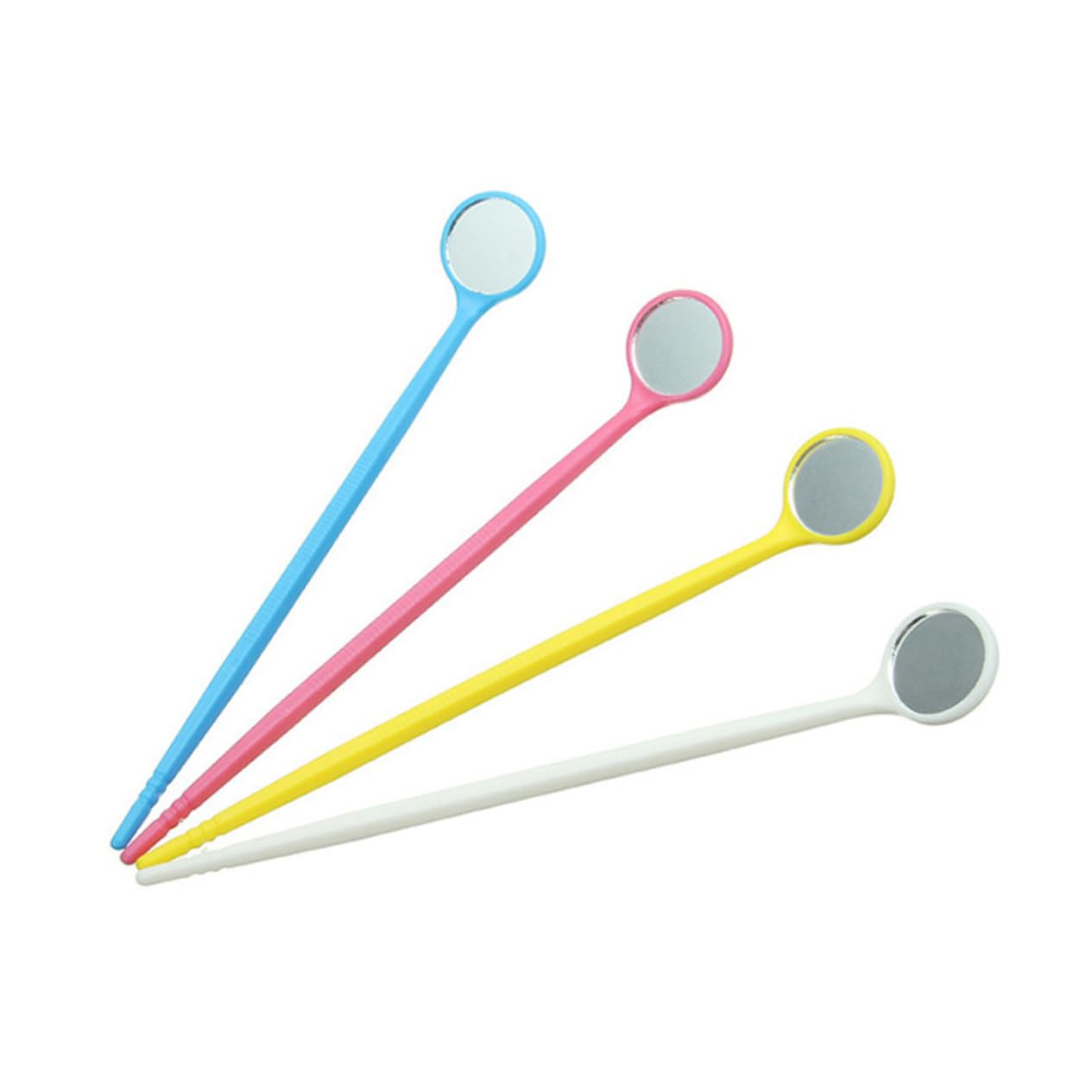 Luxshiny Specchietti Orali Monouso Set da 100 Pezzi, Specchio la Bocca in Plastica Resistente Manico Leggero, Visibilità Migliorata per Ispezione Dentale e Igiene Orale Professionale