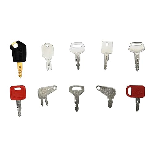 Miniatura 2 de Juego de llaves de encendido para construcción de equipos pesados, juego de llaves maestras 787 166 AT194969 Llave de encendido compatible con John