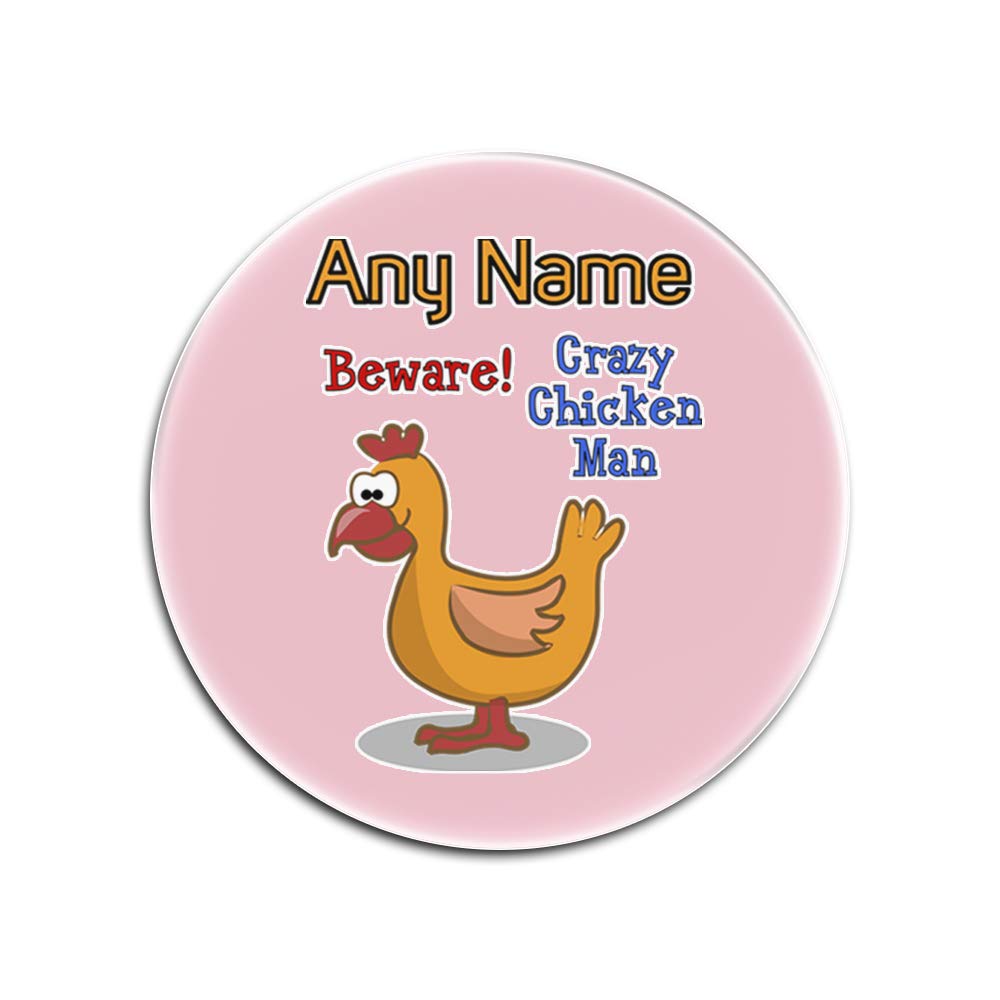 Dessous-de-verre Crazy Chicken Man pour éviter les taches sur vos meubles