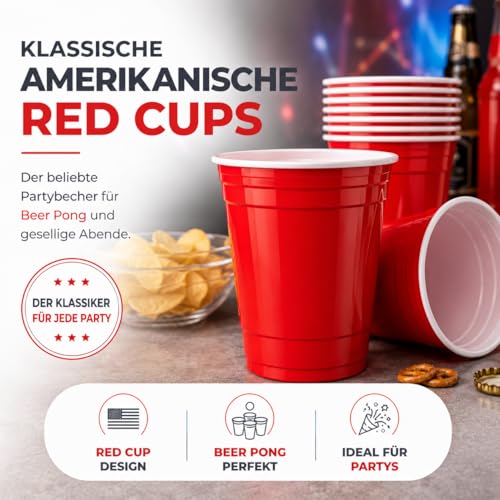 Gobelets à bière pong réutilisables pour camping festivals et soirées entre amis