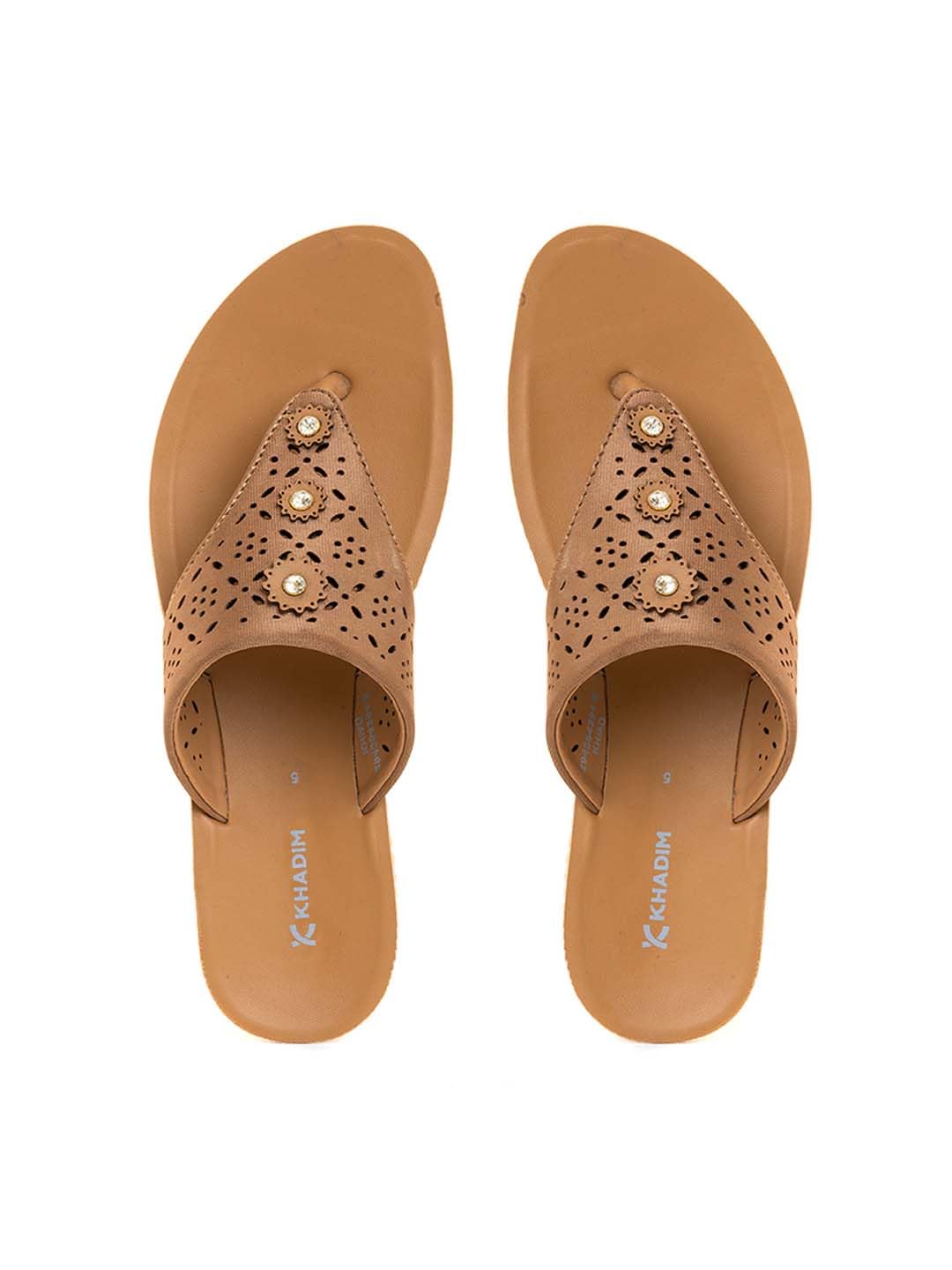 Khadims Beige Flat Slip On Sandal for Women (2943548) (B0CX5HVNKH) Amazon Price History, Amazon Price Tracker