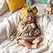 iCradle Reborn Baby Dolls 19inch Soft Body Realistic Newborn Baby Dolls Real Life Doll with Clothes and Bottles Toys Set for Kids Age 3+