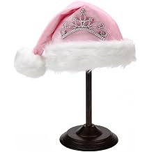 QIAONIUNIU Pink Santa Hat for Women