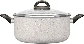 Brinox - Caçarola com Tampa 24Cm 4,5L Ceramic Life Suprema - Vanilla