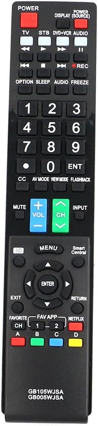 New Lost Replace Remote for SHARP AQUOS TV Remote Control GB005WJSA GB105WJSA GB004WJSA GA935WJSA GA890WJSA