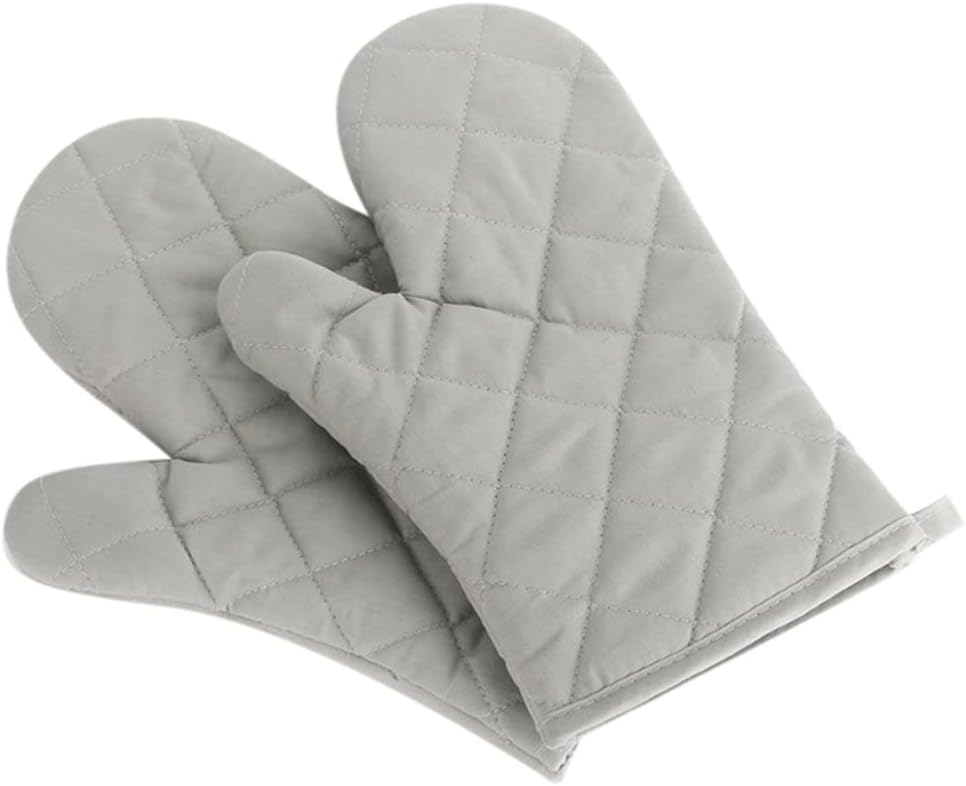 Oven Mitts Baking Anti-hot Gloves Pad Oven Baking Kitchen Tools (Color : Black, Size : 1) (Black 1)