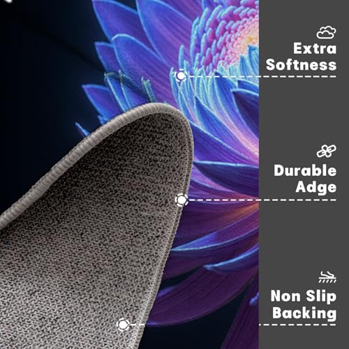 Tapi d'animaux antiderapant tapis de cuisine bleu lavable