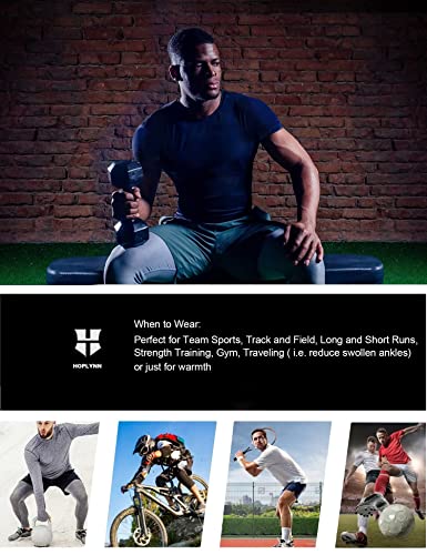 HOPLYNN 4 Pack Workout Compression Shirts Men Long/Short Sleeve Rash Guard Athletic Undershirt Gear T Shirt for Sports 2 Black 2 Blue XL - Thumbnail 6