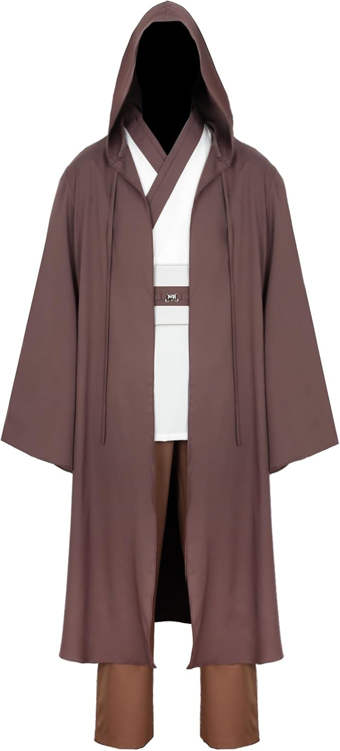 Men's Tunic Hooded Set Adult Cosplay Halloween Robe Costume