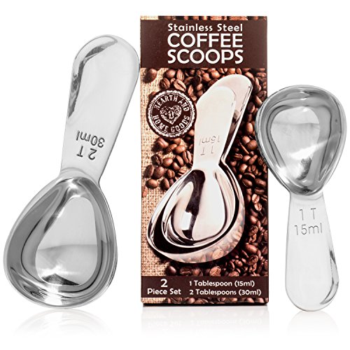 Coffee Scoop Set - Stainless Steel Measuring Spoons - Perfect Accessories for an
