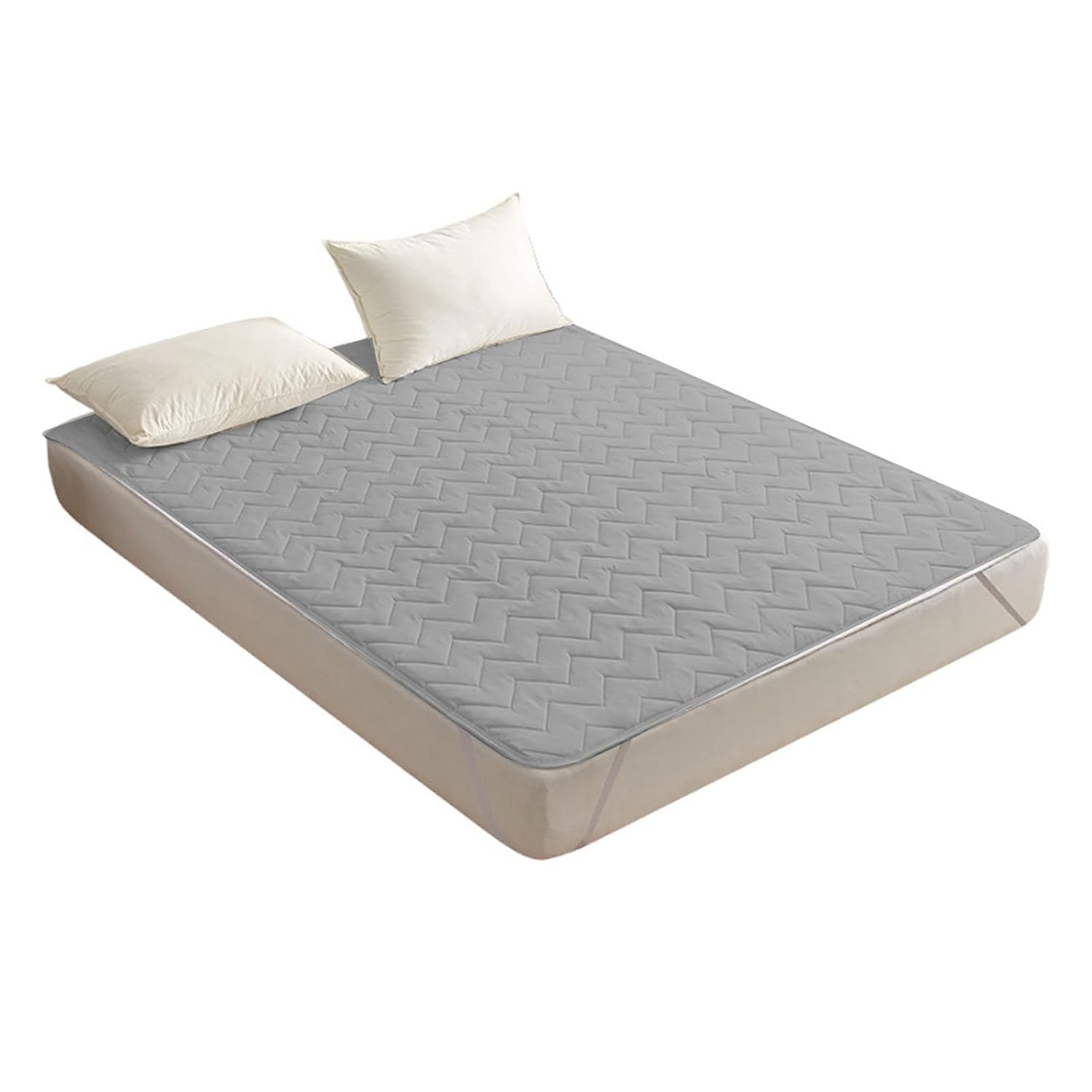Mattress Topper Double Bed 47 2x78 7in Quilted Mattress Topper Quilted Bed Topper Extra Deep Super and Breathable