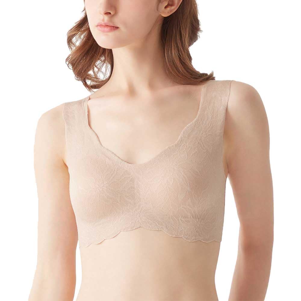 [グンゼ]ノンワイヤーブラジャー キレイラボ 補正下着 無縫製で低刺激 脇シェイ…