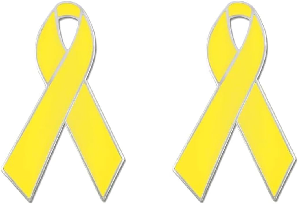 HUASAI Bring Them Home Ribbon Pin - Israel Hostages Awareness Breast Cancer Awareness Lapel Pin