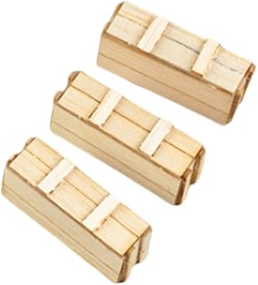 1/35 Scale Wooden Box Architecture Model Accessories Handmade Miniature Wooden Pallet Bracket for Sand Table Decor DIY Scene Crafts- O Style