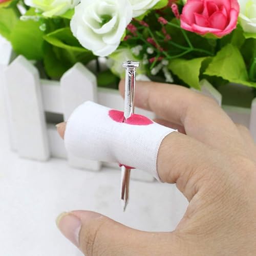 Miniatura 7 de Nail Through Finger Fools Day Fotografía Prop Truco Herramienta de broma Parodia Prop Nail Through Finger Broma