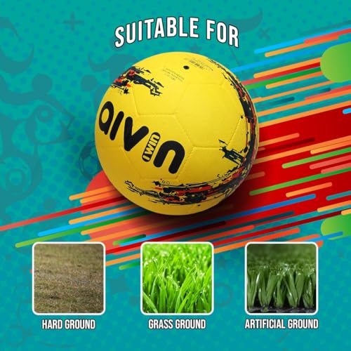 Image of Aivin Strong Football Size 5 Rubber Moulded Soccer Ball Men Women