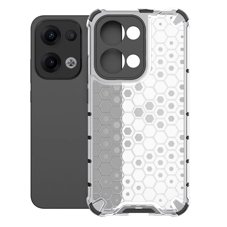 Image of Hard PC Back Case Cover for Oppo Reno 13 5G Anti Slip Ultra Thin Shockproof Reinforced Corners (Polycarbonate|Clear)