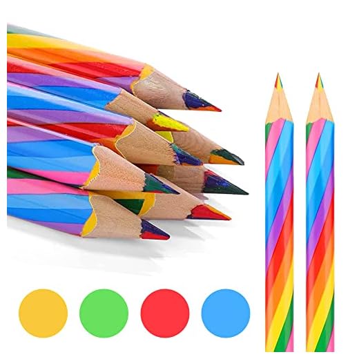 YAANBUNB 16 PCS Lapices Arcoiris 4 en1 Lapiz Multicolor Puntas de Madera Lápices de Arcoiris de Madera Mezclados Lápiz Arcoiris para Pintar/Dibujar/Colorear/Hacer Bocetos Artísticos