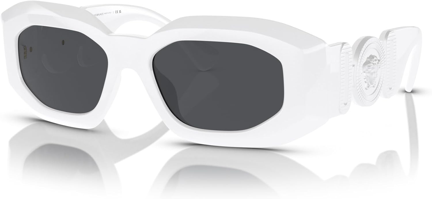 Versace ROCK ICONS VE 4425U White/Dark Grey 54/18/145 unisex Sunglasses