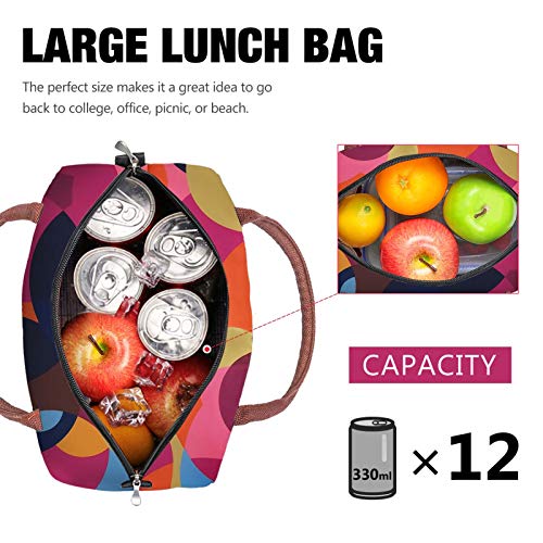 Lunch Bag For Women Adults Insulated Lunch Tote Bags Large Reusable Cooler Purse For Work Picnic Womens Lunch Box Food Containers Thermal Pack Bags Cute Lunchbox - Polka Dot 10L #TOP3