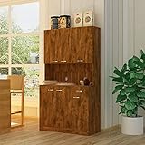 JOYSOURCE 71" Pantry Cabinets with Hutch Tall Kitchen Pantry Storage Cabinet Sideboard Buffet Cabine