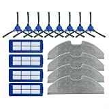 Für Robovac Für G10 Für G20 G30 Ersatzteile für Eufy Staubsauger Filter Wischtuch und Seitenbürsten Entwickelt für Roboterstaubsauger Wartung (B)