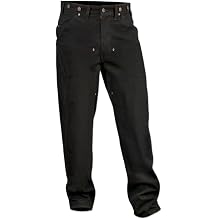 Wild Ass US-Made Pre-Washed Double Front (Knee) Black Denim Pants