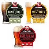 BrewDemon 2 Gal. Craft Variety 3-Pack of Beer Recipe Kits - Makes (3) Wicked-Good 4.6% ABV Batches...