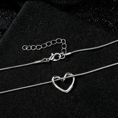Collar de corazón el regalo ideal para cumpleaños de niñas gargantilla larga de moda 6