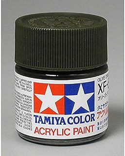 TAMIYA America, Inc Acrylic XF62, Flat Olive Drab, TAM81362