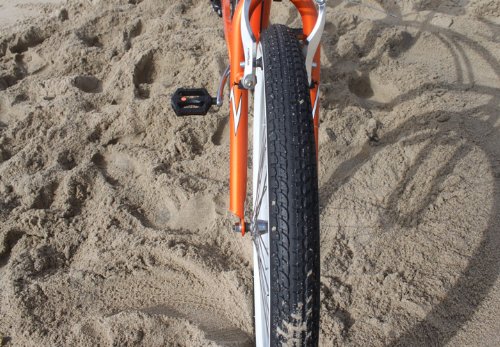 Firmstrong Urban Man Beach Cruiser Bike, Mens Bicycle 26-Inch, 7-Speed, Orange