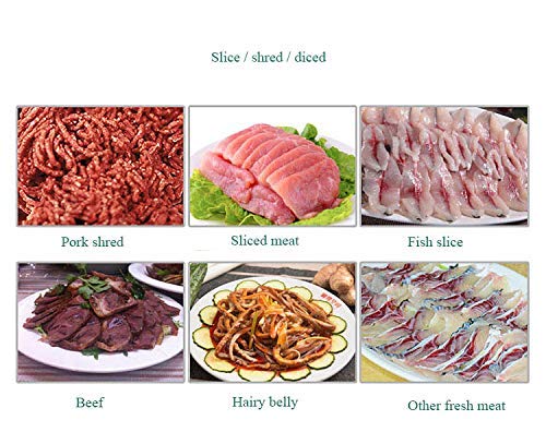 CGOLDENWALL acero inoxidable cortadora de carne automática eléctrica pescado fresco carne cortador para uso comercial 160rpm
